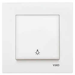 Viko Karre/Meridian Beyaz Light Anahtar Mekanizma-Çerçeve Hariç-90967003  - 1