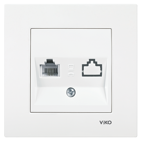 Viko Karre/Meridian Tekli Nümeris Cat3 Mekanizma-Çerçeve Hariç-90967013 - 1